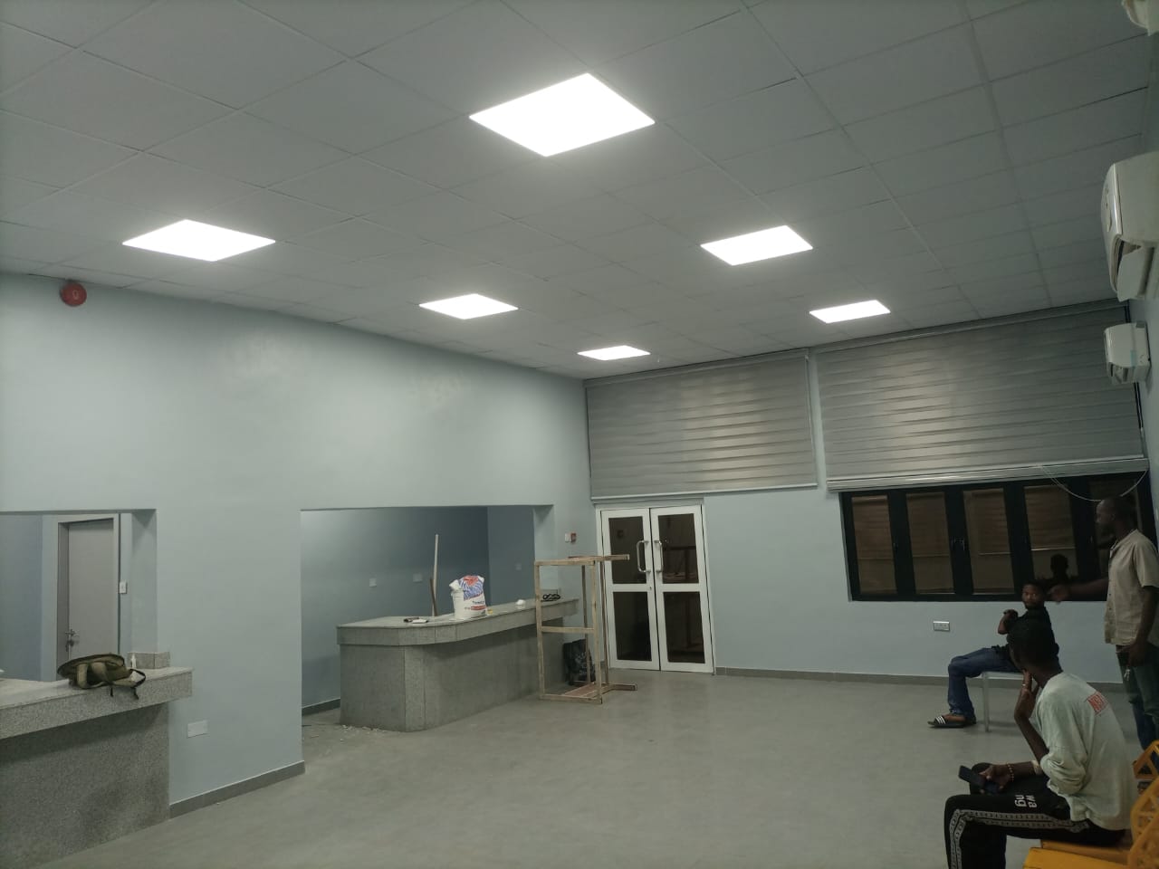 Project progress showing construction phases