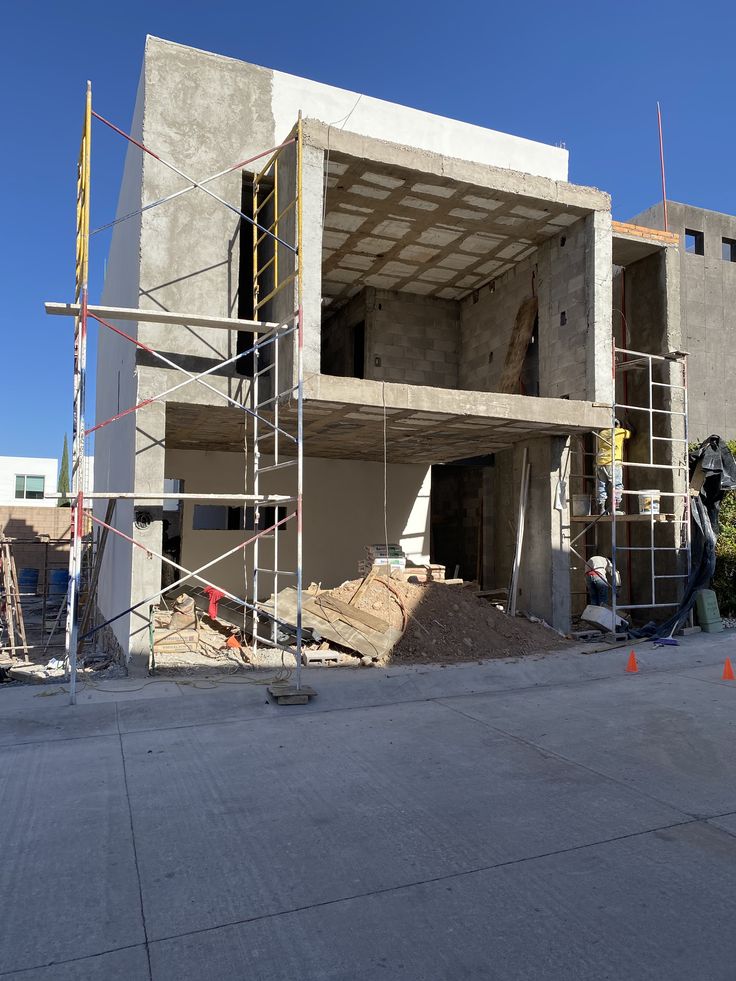 Active project site showing construction in progress